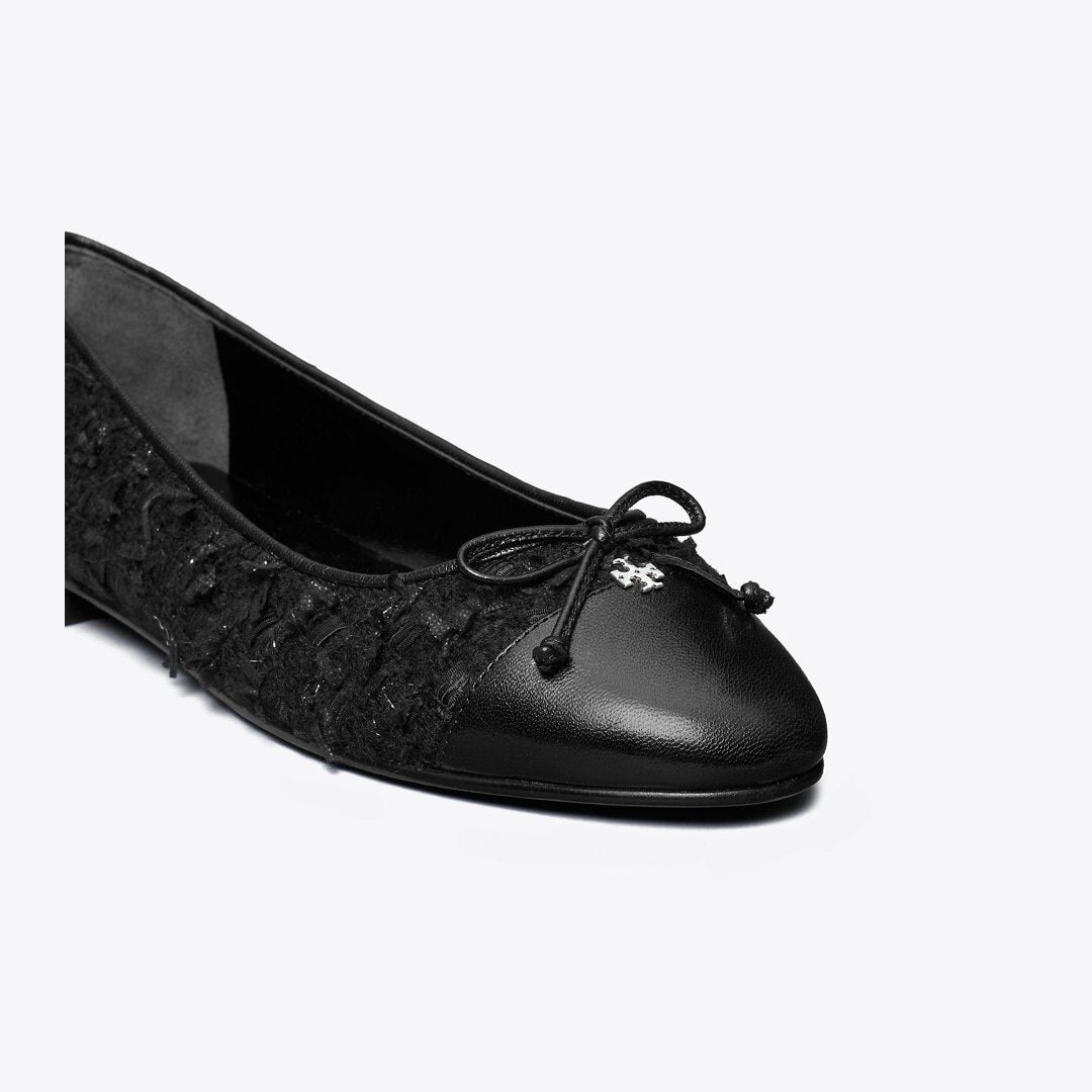 Tory Burch Cap-Toe Ballet MIDNIGHT NAVY / PERFECT BLACK