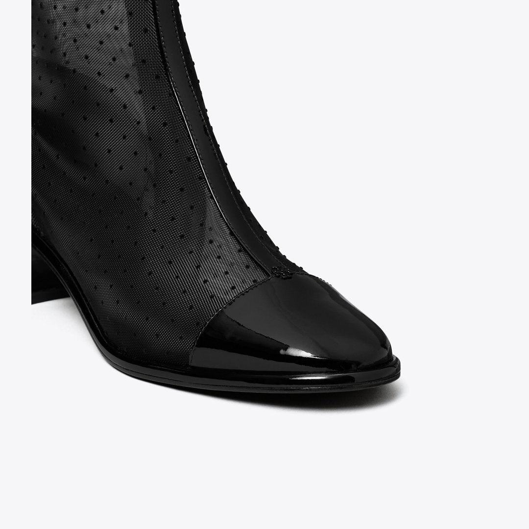 Tory Burch Cap-Toe Low Heeled Ankle Boot NERO / PERFECT BLACK