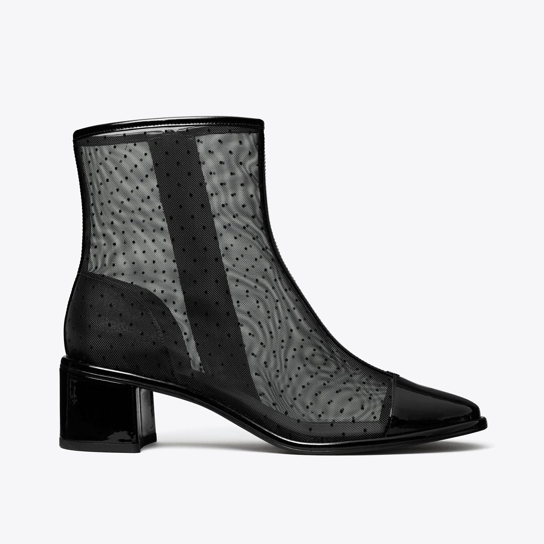 Tory Burch Cap-Toe Low Heeled Ankle Boot NERO / PERFECT BLACK