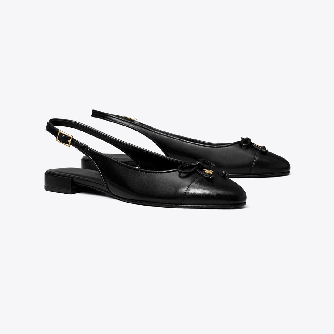 Tory Burch Cap-Toe Slingback PERFECT BLACK / PERFECT BLACK