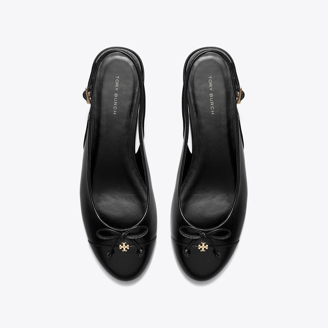 Tory Burch Cap-Toe Slingback PERFECT BLACK / PERFECT BLACK