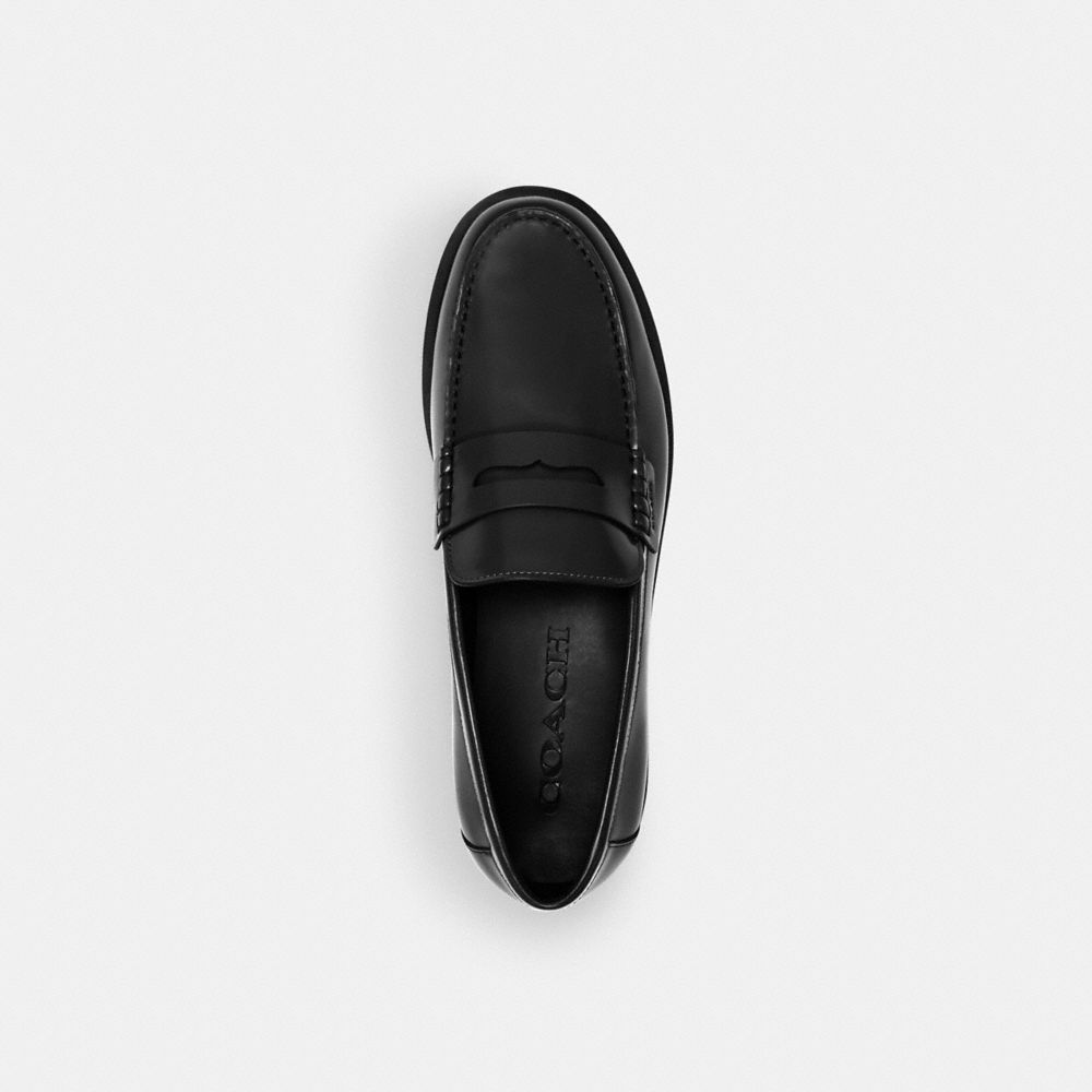 Coach Reagan Penny Loafer Black