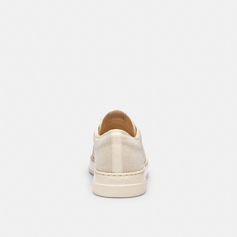 Men's Coach Canvas Sneaker In Signature Jacquard Chalk