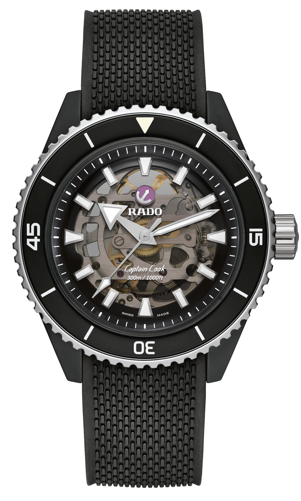 Rado Captain Cook High-Tech Ceramic Skeleton Black r32127162