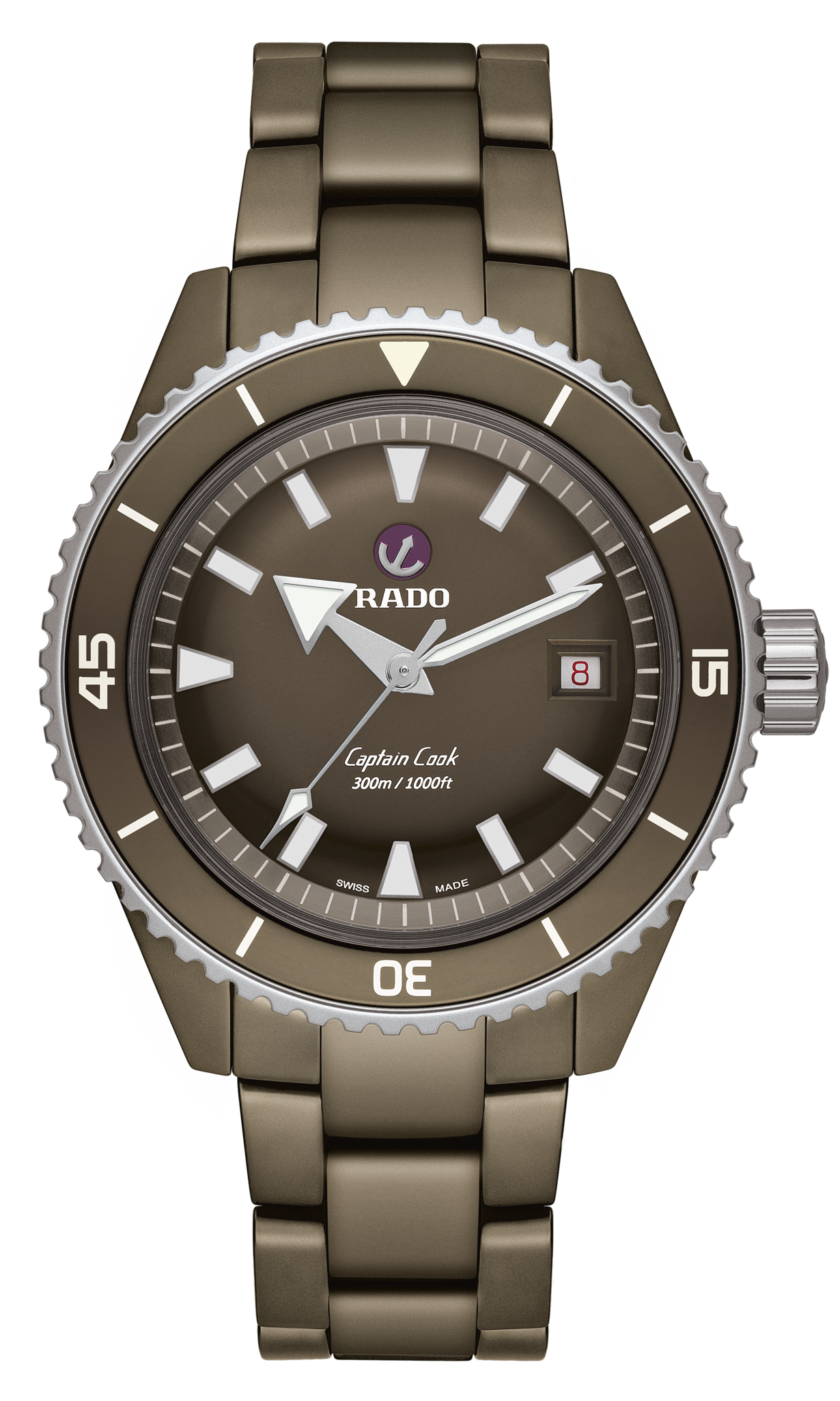 Seiko Rado Captain Cook High-Tech Ceramic Diver Green r32130312