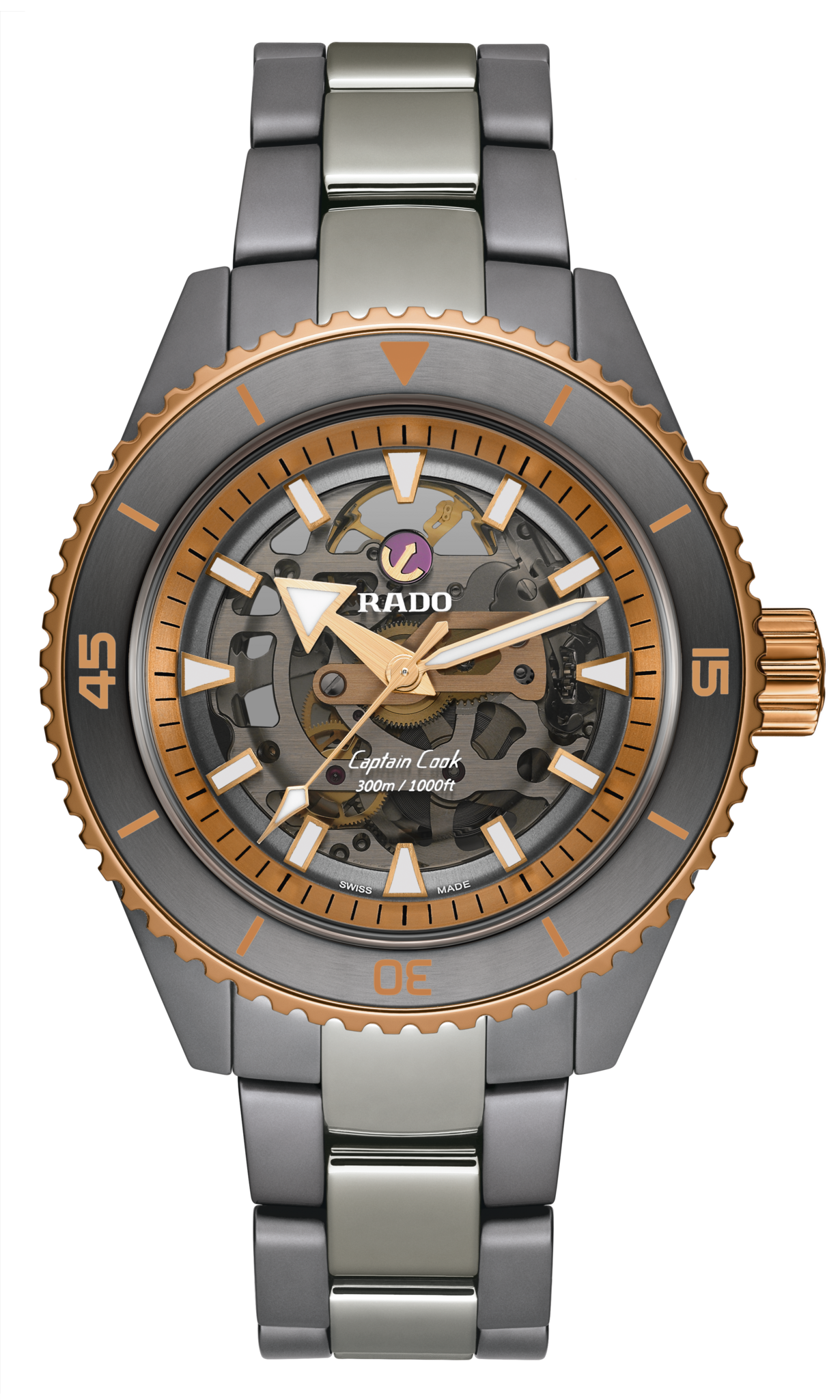 Rado Captain Cook High-Tech Ceramic Skeleton Grey r32148162