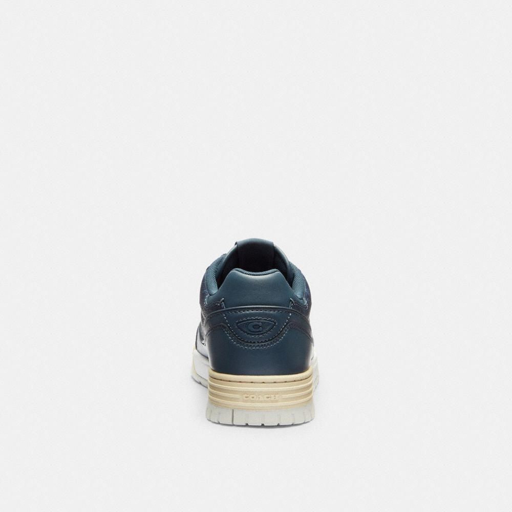 Men's Coach Soho Sneaker With Signature Canvas Denim Denim