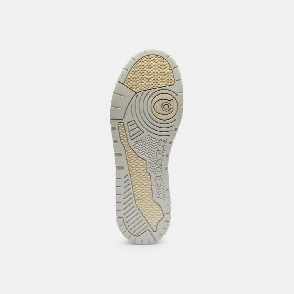 Men's Coach Soho Sneaker With Signature Canvas Charcoal Black