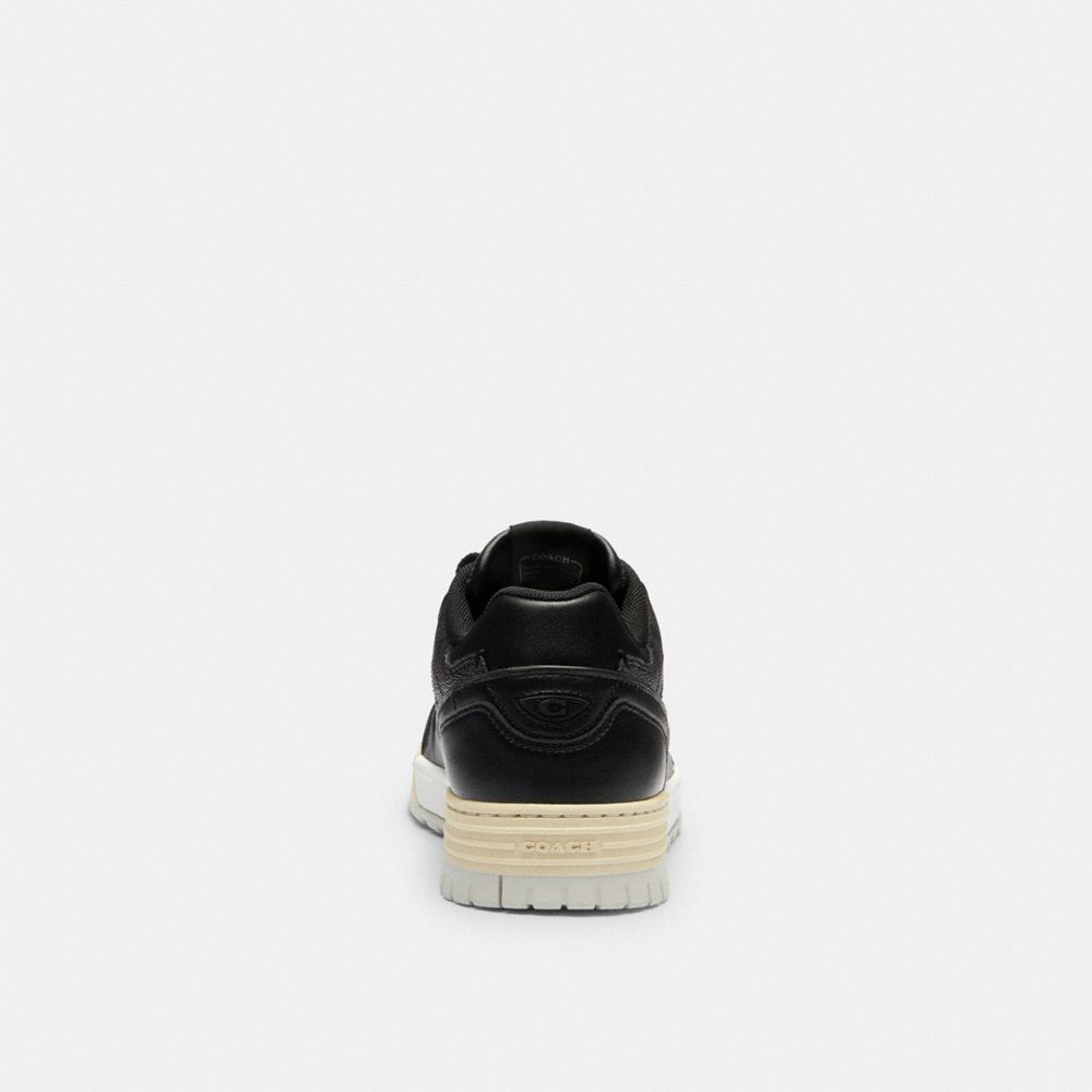 Women's Coach Soho Sneaker In Signature Canvas Charcoal Black