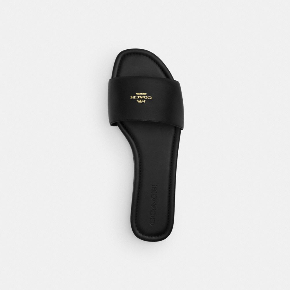 Coach Slide Sandal Black