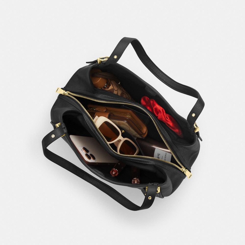 Coach Erin Shoulder Bag Gold/Black