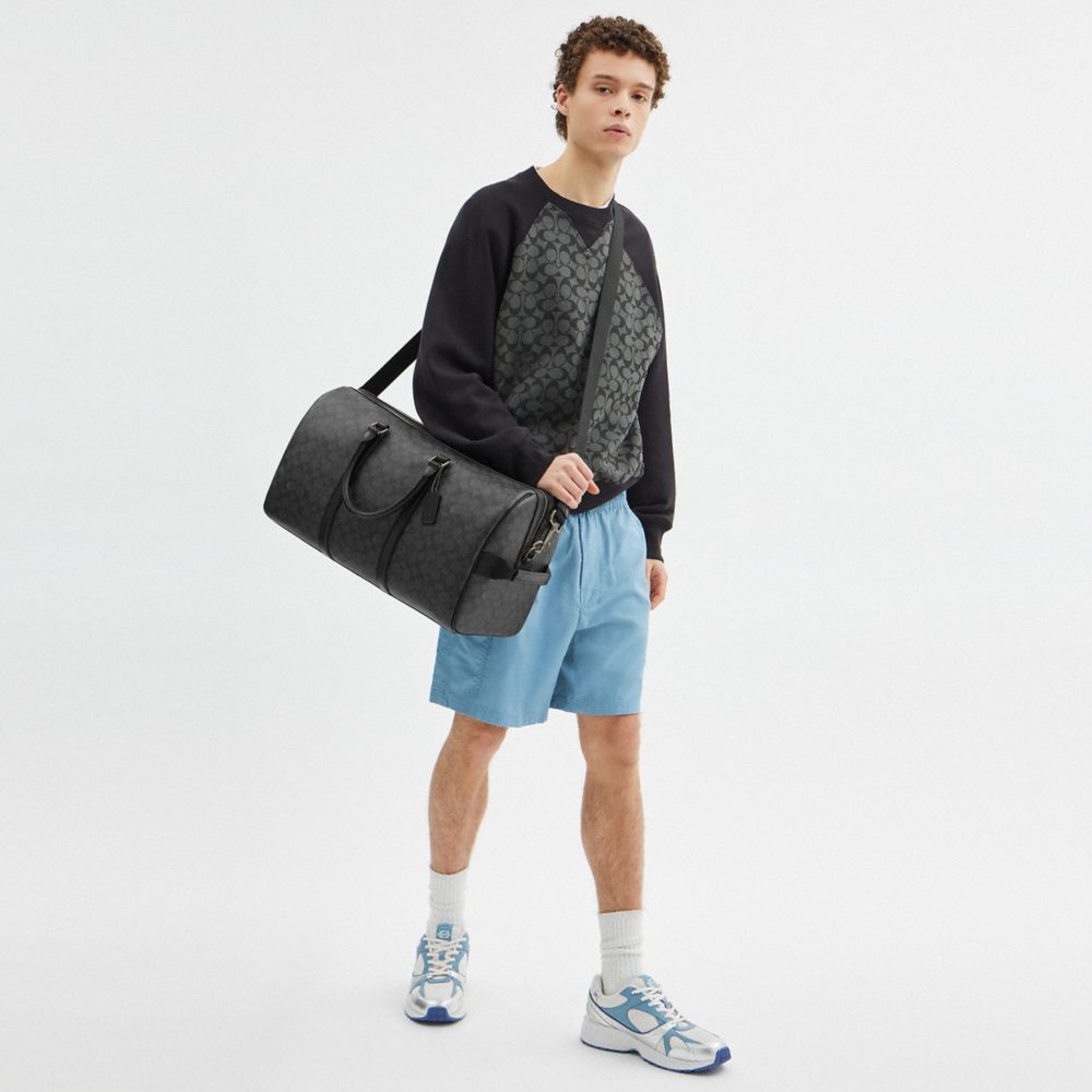 Coach Venturer Bag In Signature Canvas Gunmetal Charcoal Black
