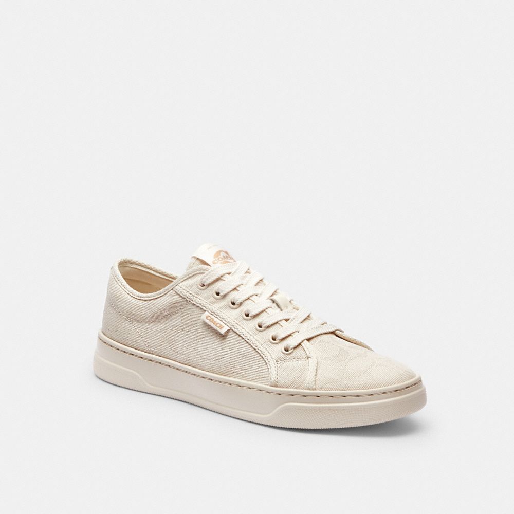 Women's Coach Canvas Sneaker Chalk