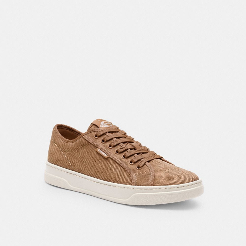 Women's Coach Canvas Sneaker Taupe