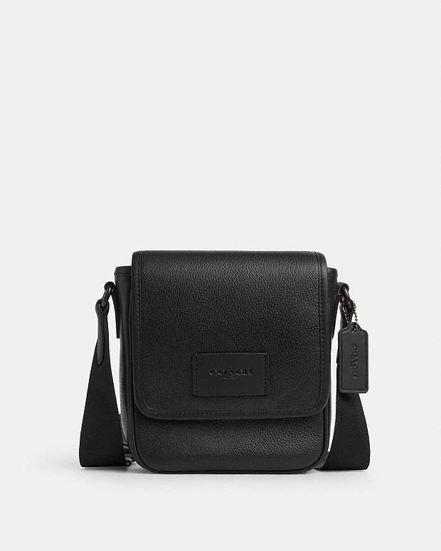 Lucas Crossbody Bag Pebbled Leather-Black Copper-Black Pebbled Leather-Black Copper-Black