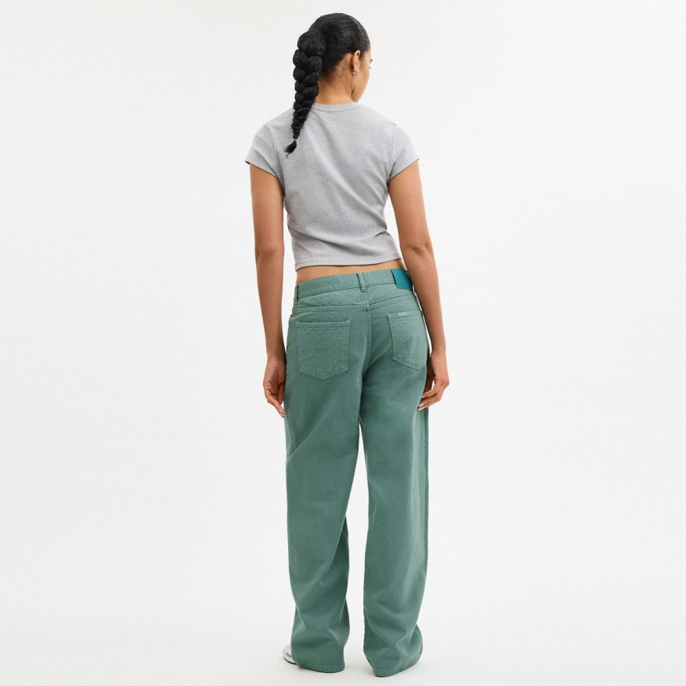 Coach Loose Fit Jeans Green