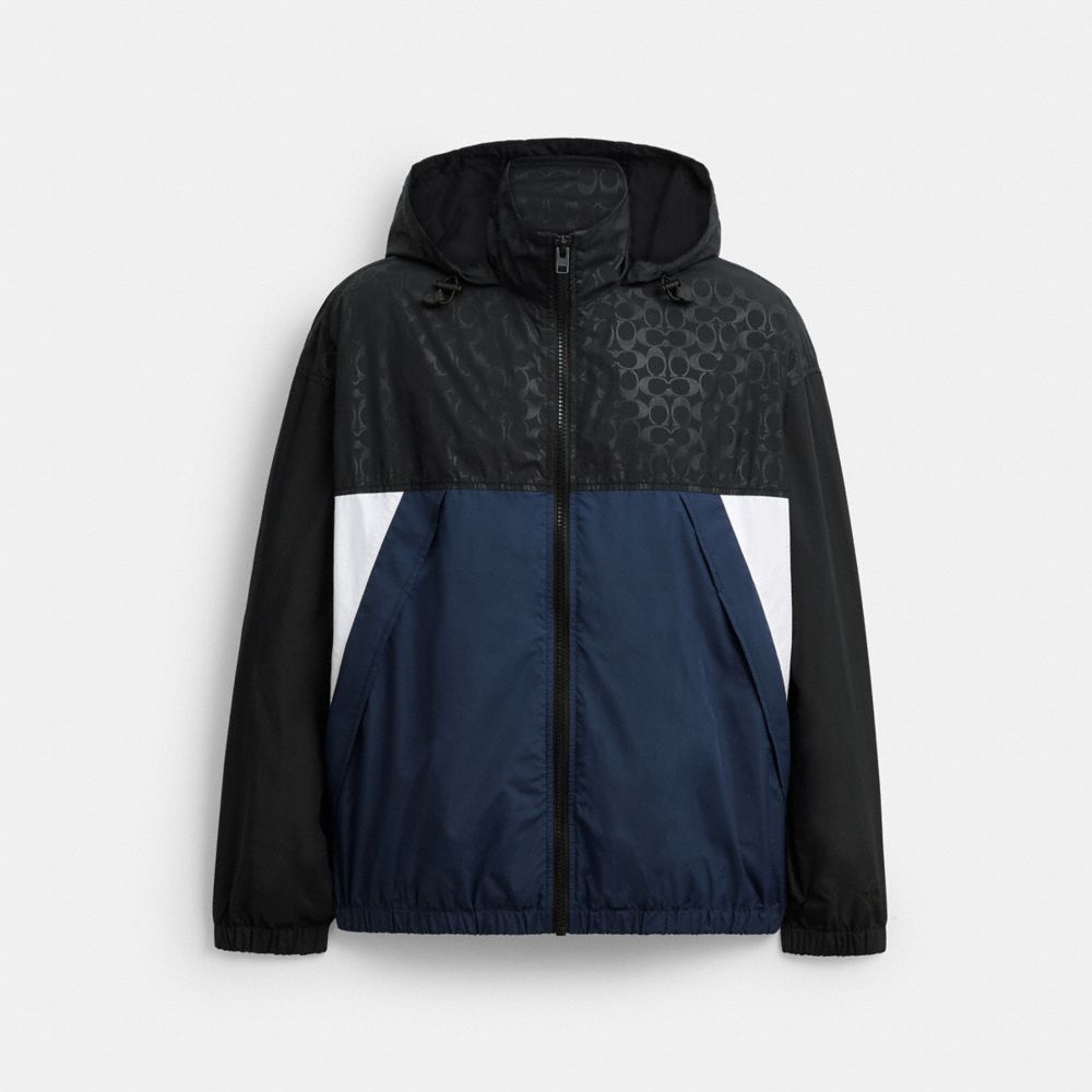 Coach Colorblock Windbreaker Navy Black