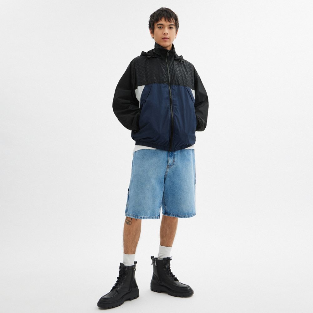 Coach Colorblock Windbreaker Navy Black