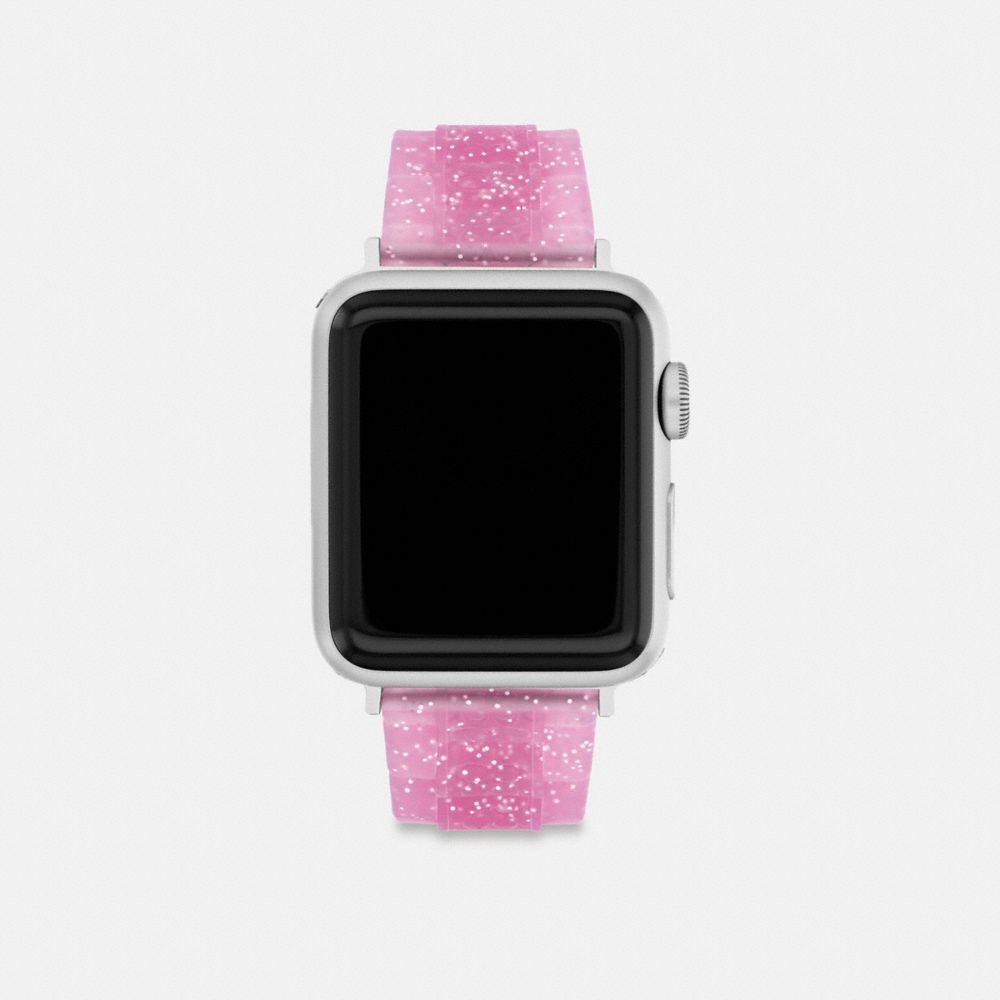 Coach Apple Watch® Strap, 38 Mm, 40 Mm And 41 Mm Fuschia