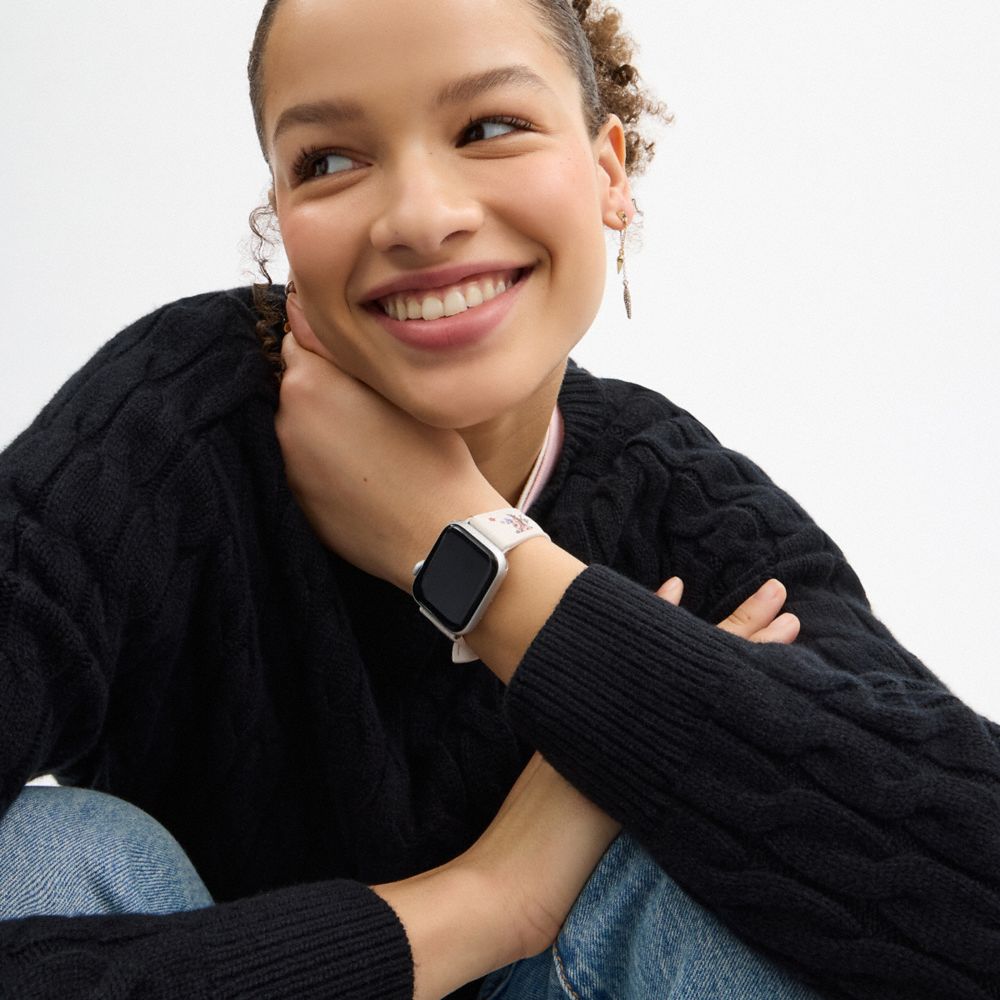 Coach Apple Watch® Strap, 38 Mm, 40 Mm And 41 Mm Floral Print