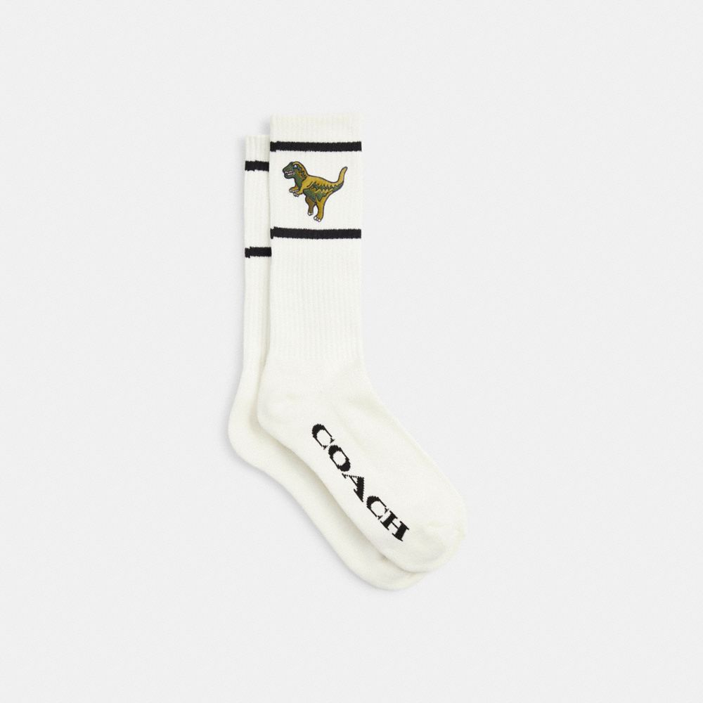 Coach Rexy Calf Socks Chalk