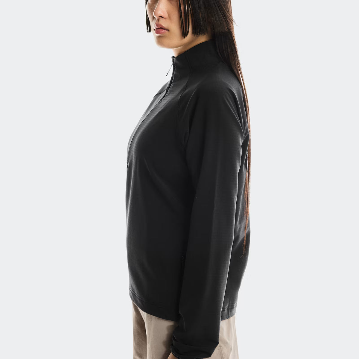 On Trek Quarterzip Black (Women'S)
