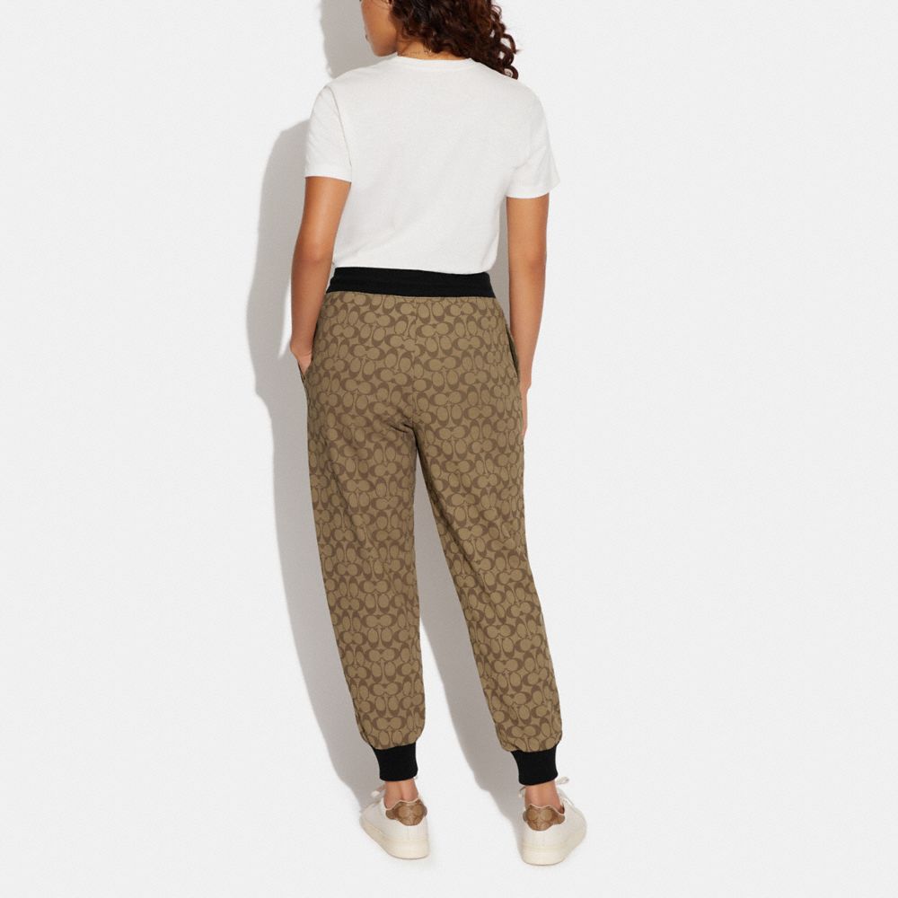 Coach Signature Joggers Khaki Multi