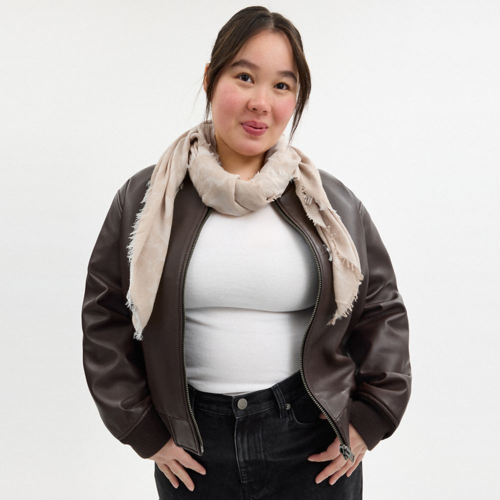 Coach Signature Wrap Oatmeal