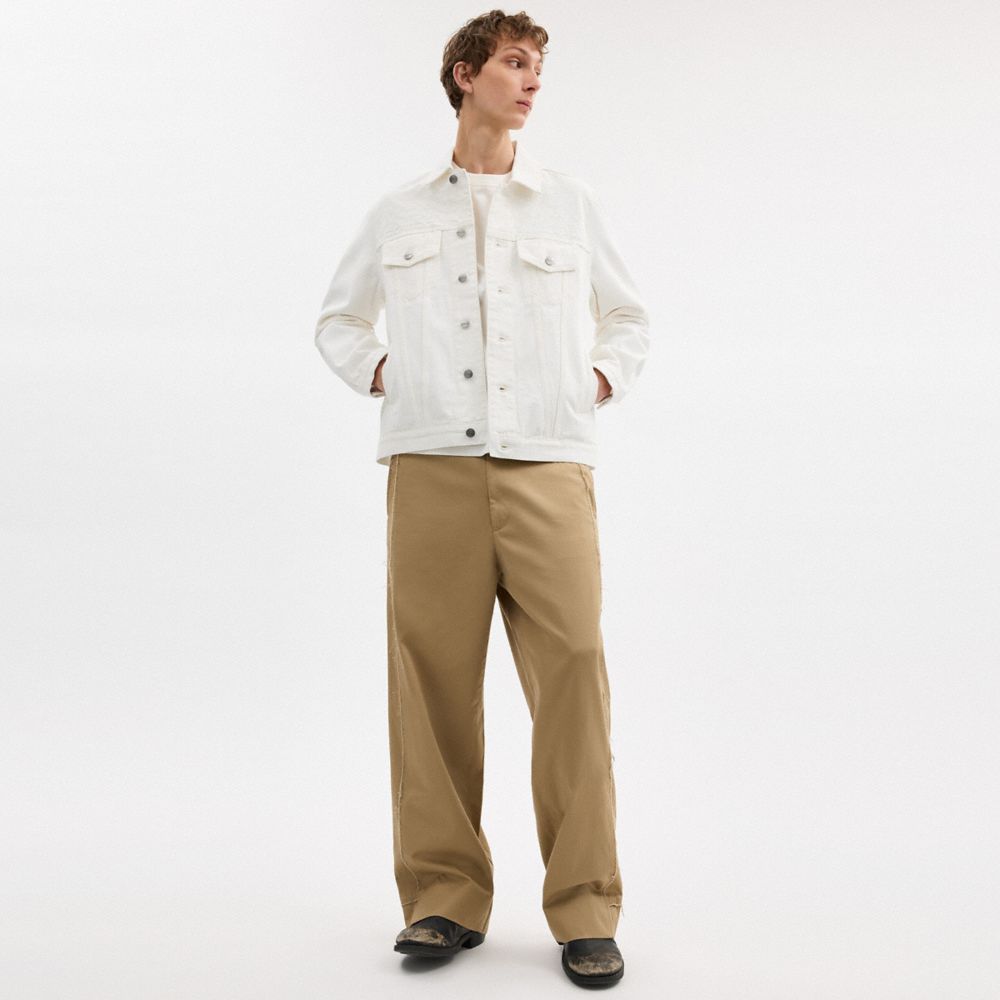 Coach Trucker Jacket White