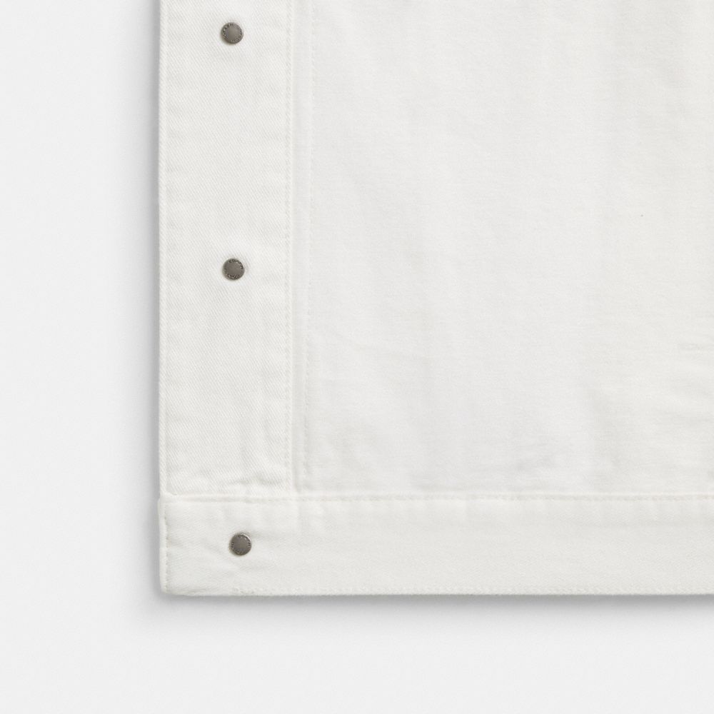 Coach Trucker Jacket White