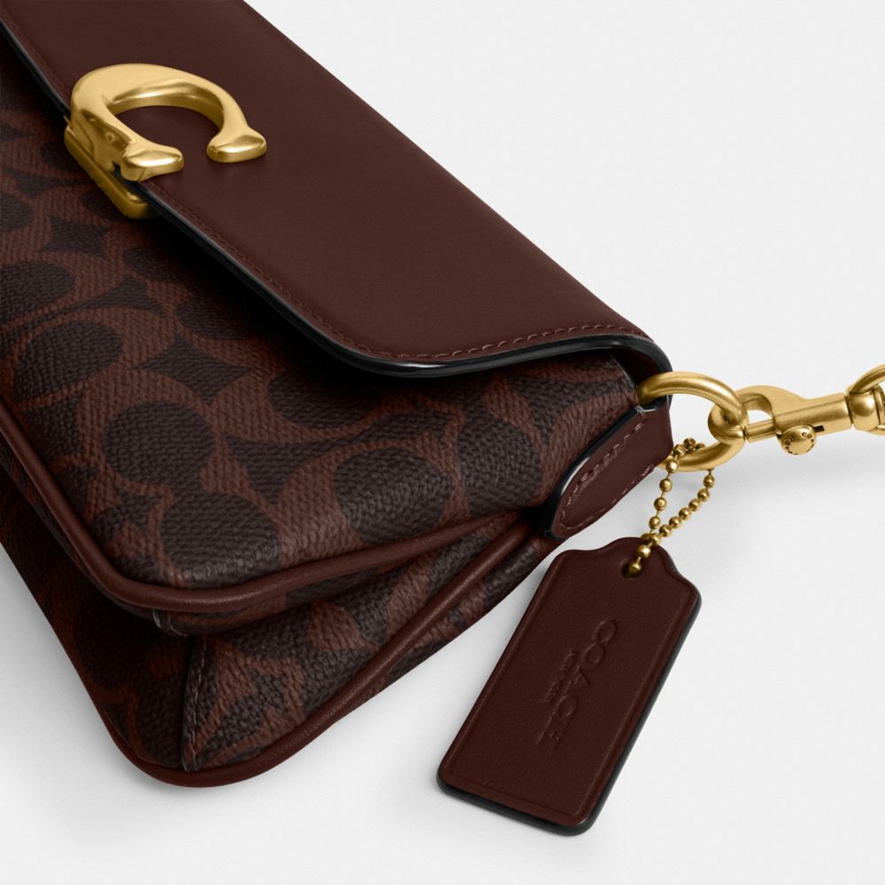 Coach Jet Shoulder Bag In Signature Canvas Brass Maple