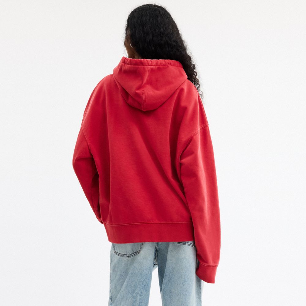 Coach Horse And Carriage Hoodie Red
