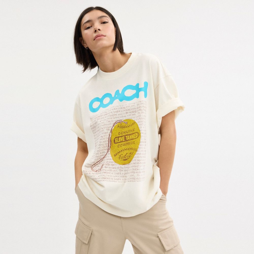 Coach Relaxed Collage Graphic T Shirt White