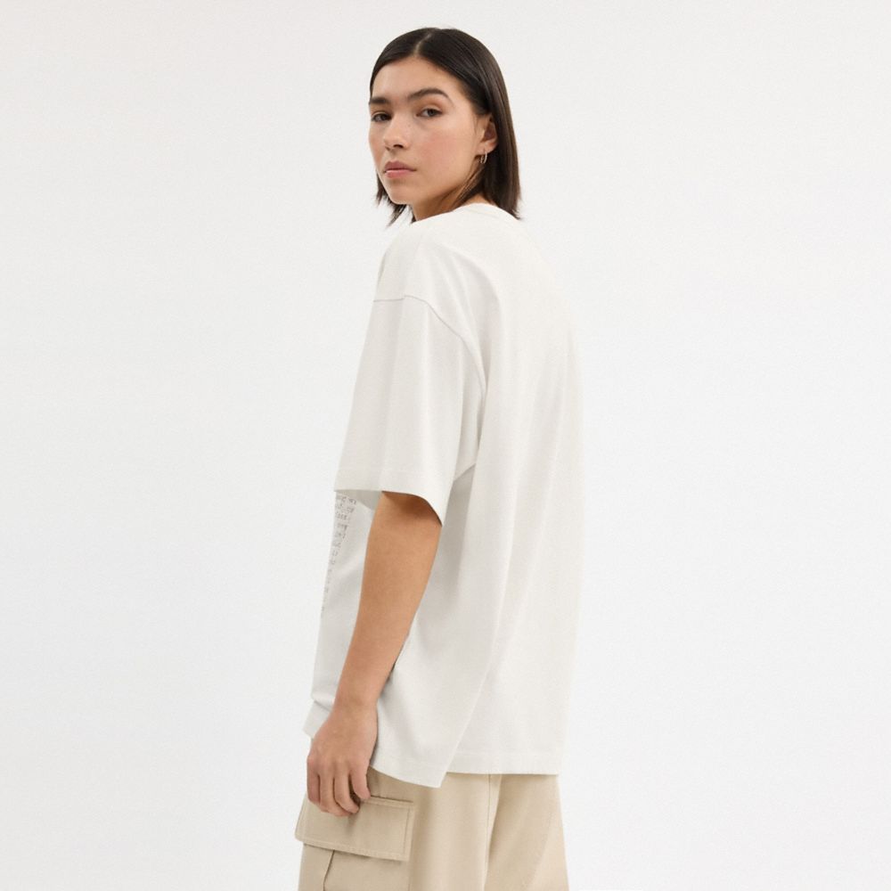 Coach Relaxed Collage Graphic T Shirt White