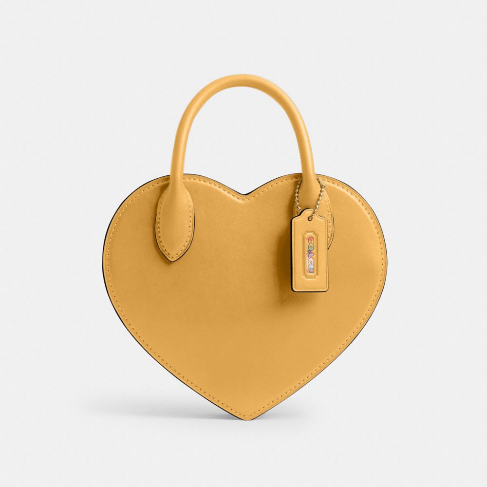 Coach Heart Bag Brass Honeycomb