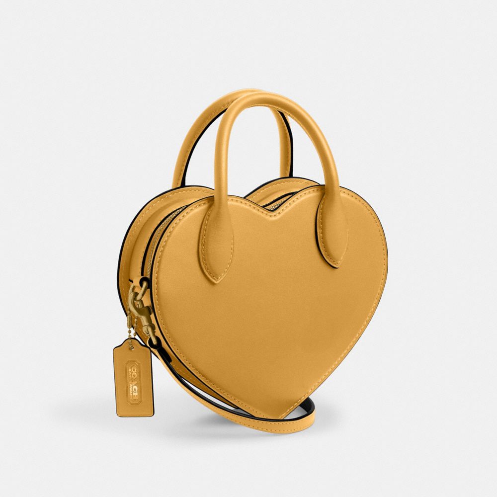 Coach Heart Bag Brass Honeycomb