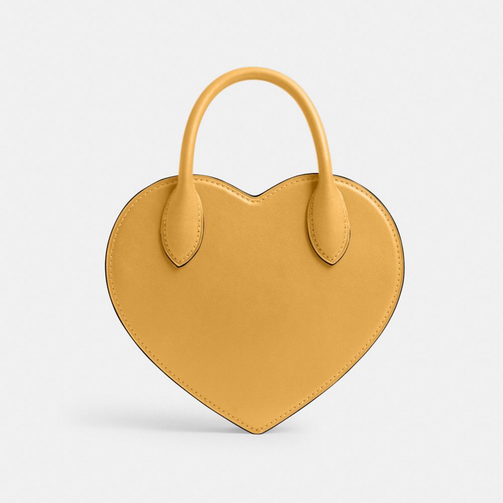 Coach Heart Bag Brass Honeycomb