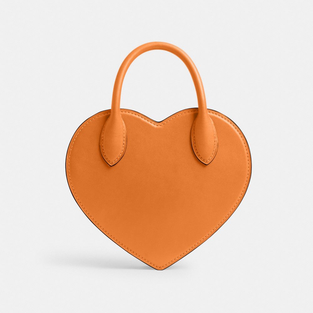 Coach Heart Bag Brass Washed Orange