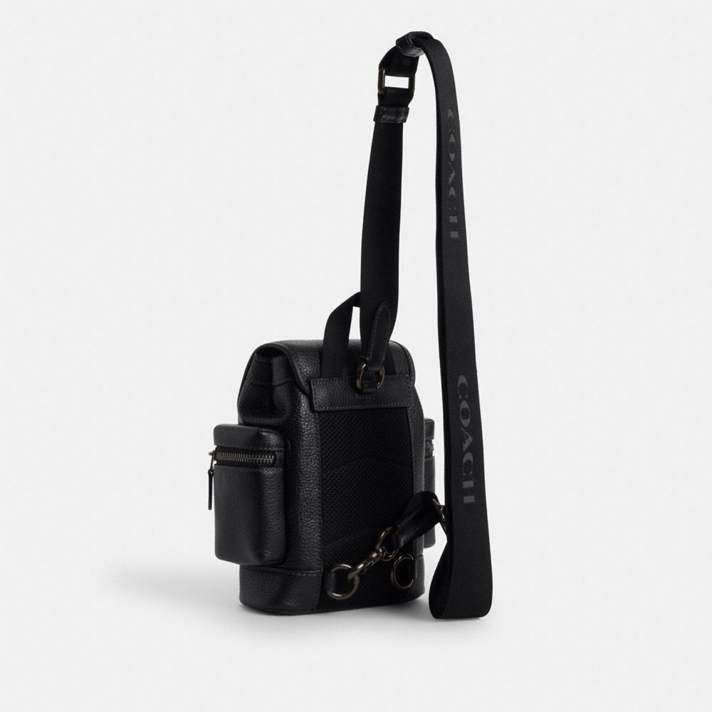 Coach Sprint Sling Pack Black Copper Black