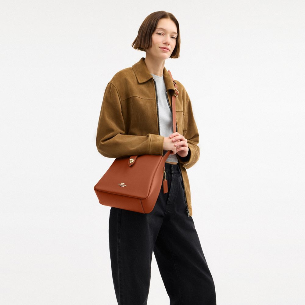 Coach Hadley Convertible Crossbody Gold Tan