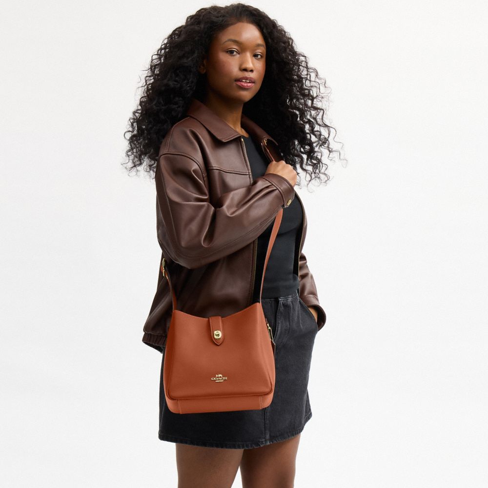 Coach Hadley Convertible Crossbody Gold Tan