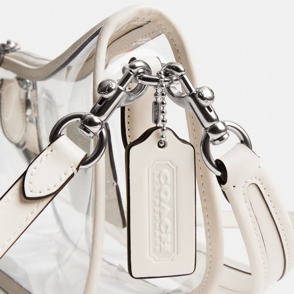 Coach Stadium Swinger Bag Silver Chalk