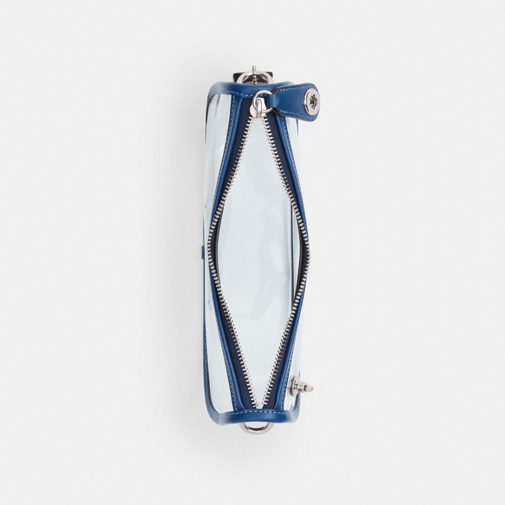 Coach Stadium Swinger Bag Silver True Blue