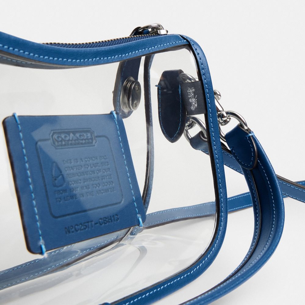 Coach Stadium Swinger Bag Silver True Blue