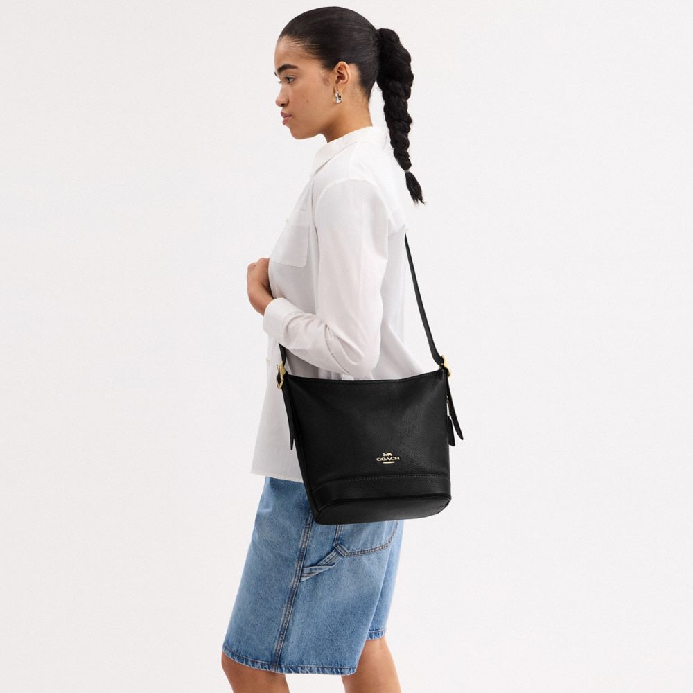Coach Jude Duffle Bag Gold Black