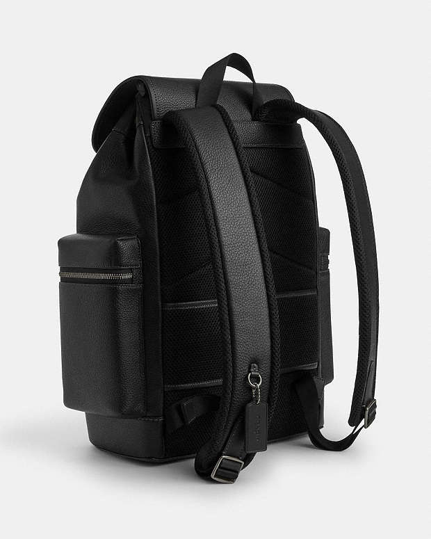 Sprint Backpack Pebbled Leather-Black Copper Finish-Black-Black Pebbled Leather-Black Copper Finish-Black-Black