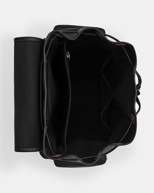 Sprint Backpack Pebbled Leather-Black Copper Finish-Black-Black Pebbled Leather-Black Copper Finish-Black-Black