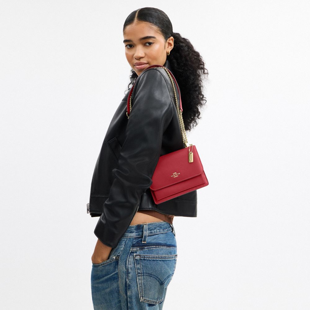 Coach Mini Klare Crossbody Bag Gold True Red