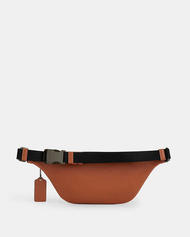 Warren Mini Belt Bag Smooth Leather-Gunmetal-Tan Smooth Leather-Gunmetal-Tan