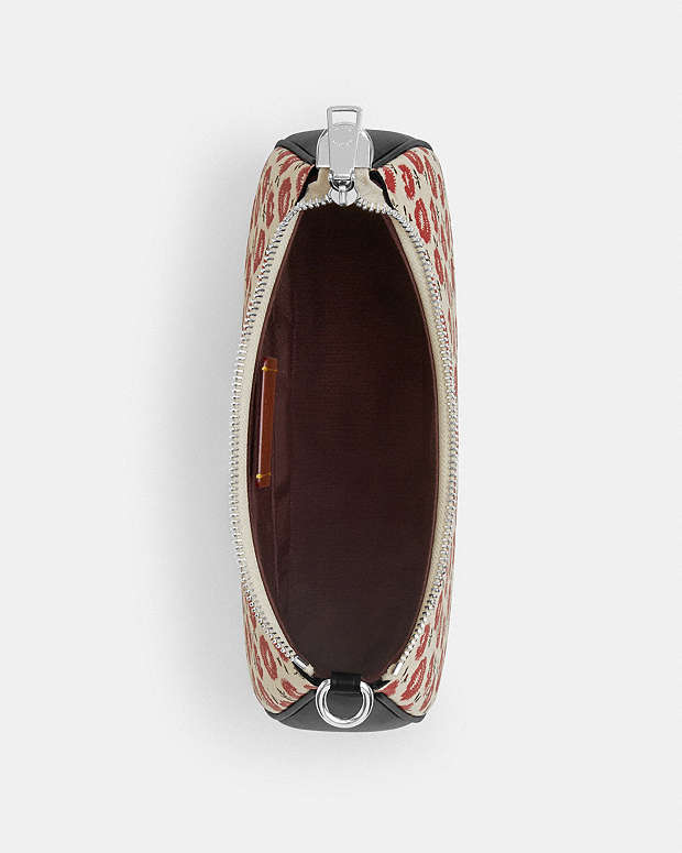 Teri Shoulder Bag With Floral Print Silver-Chalk-Black Multi Silver-Chalk-Black Multi